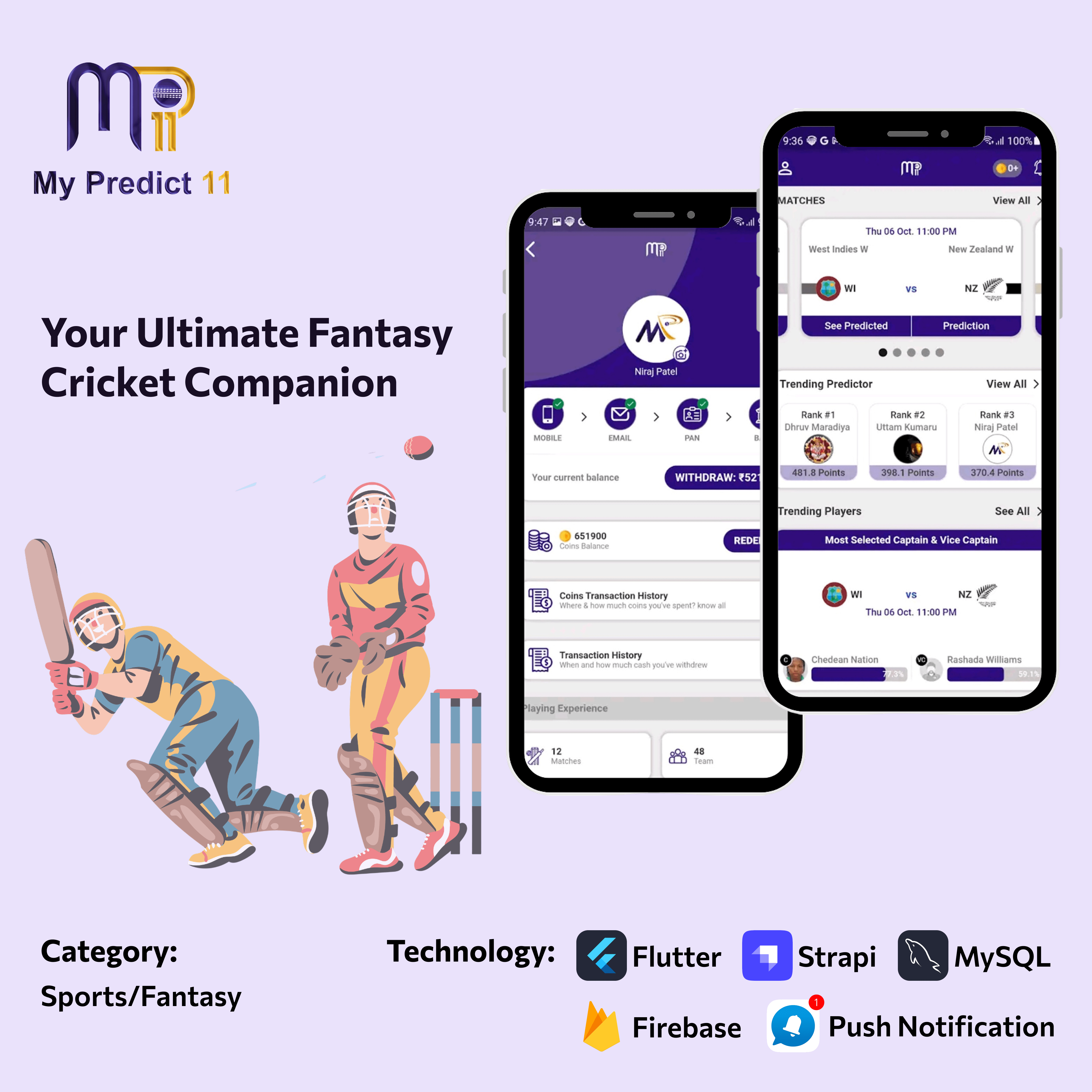 My Predict 11 product interface